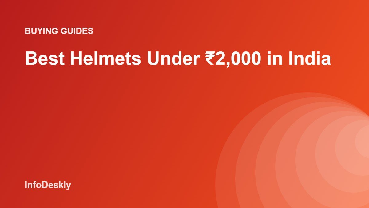 Best Helmets Under ₹2,000 in India